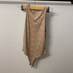 Women’s Leopard print body suit tank top Size Small